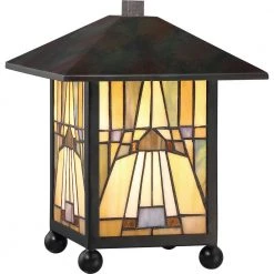 Inglenook 10.75 in. Valiant Bronze Table Lamp by Quoizel