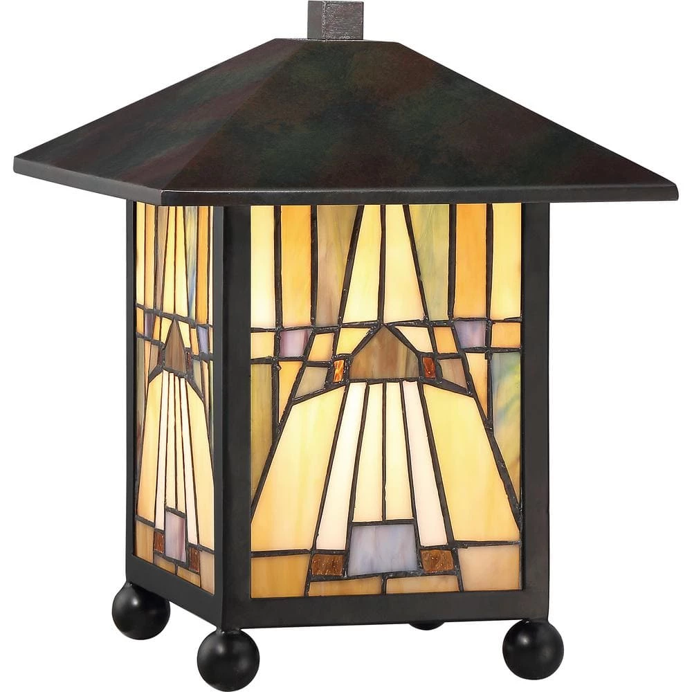 Inglenook 10.75 in. Valiant Bronze Table Lamp by Quoizel 3 Inglenook 10.75 in. Valiant Bronze Table Lamp by Quoizel