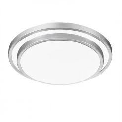 Irving 14 in. Brushed Aluminum LED Semi-Flush Mount by Quoizel -Quoizel Sales brushed aluminum quoizel flush mount lights ivg1614bra 1f 1000