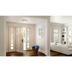 Irving 14 in. Brushed Aluminum LED Semi-Flush Mount by Quoizel -Quoizel Sales brushed aluminum quoizel flush mount lights ivg1614bra 31 1000