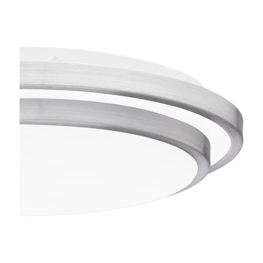 Irving 16 in. Brushed Aluminum LED Semi-Flush Mount by Quoizel 8 Irving 16 in. Brushed Aluminum LED Semi-Flush Mount by Quoizel - Image 6