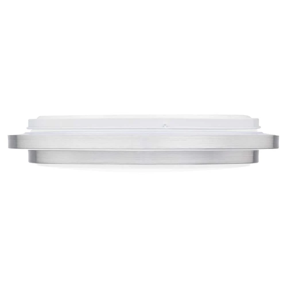 Irving 16 in. Brushed Aluminum LED Semi-Flush Mount by Quoizel 6 Irving 16 in. Brushed Aluminum LED Semi-Flush Mount by Quoizel - Image 4