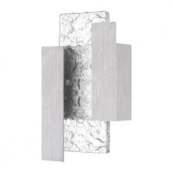 Miranda 7.5 in. Brushed Aluminum LED Outdoor Wall Lantern Sconce with Clear Hammered Glass by Quoizel 11 Miranda 7.5 in. Brushed Aluminum LED Outdoor Wall Lantern Sconce with Clear Hammered Glass by Quoizel -Quoizel Sales brushed aluminum quoizel outdoor sconces mia8408bra c3 1000
