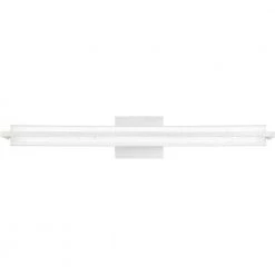 Rosalie 30 in. Brushed Aluminum Integrated LED Vanity Light by Quoizel
