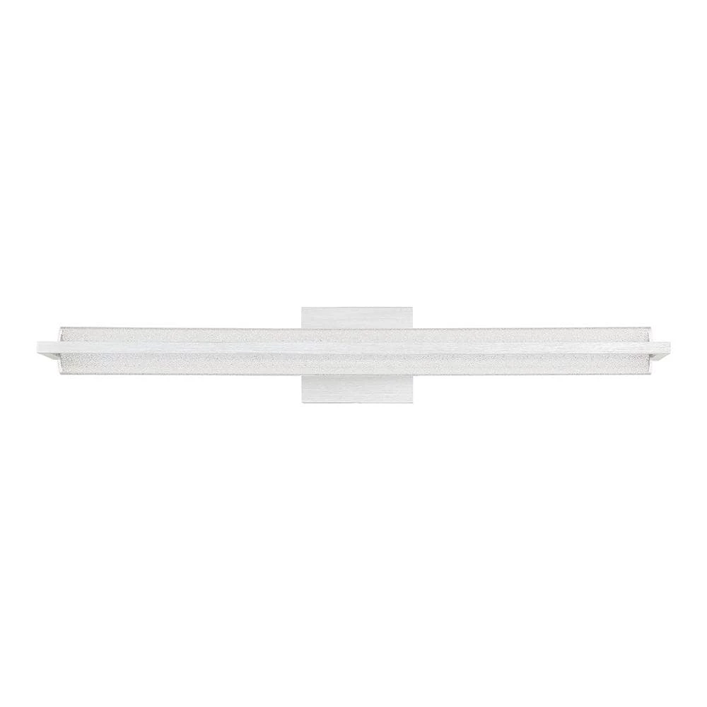 Rosalie 30 in. Brushed Aluminum Integrated LED Vanity Light by Quoizel 5 Rosalie 30 in. Brushed Aluminum Integrated LED Vanity Light by Quoizel - Image 3