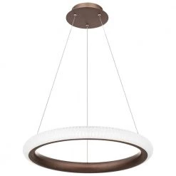 Odessa 21.75 in. Brushed Bronze Integrated LED Pendant by Quoizel -Quoizel Sales brushed bronze quoizel chandeliers pcod2821brz 1f 1000