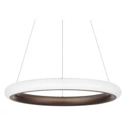 Odessa 21.75 in. Brushed Bronze Integrated LED Pendant by Quoizel -Quoizel Sales brushed bronze quoizel chandeliers pcod2821brz 44 1000