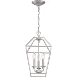 Aviary 3-Light Brushed Nickel Pendant by Quoizel 11 Aviary 3-Light Brushed Nickel Pendant by Quoizel -Quoizel Sales brushed nickel quoizel chandeliers avy5203bn 4f 1000