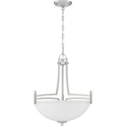 Billingsley 3-Light Brushed Nickel Pendant by Quoizel 10 Billingsley 3-Light Brushed Nickel Pendant by Quoizel -Quoizel Sales brushed nickel quoizel chandeliers blg2818bn 4f 1000