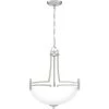 Billingsley 3-Light Brushed Nickel Pendant by Quoizel -Quoizel Sales brushed nickel quoizel chandeliers blg2818bn 64 1000