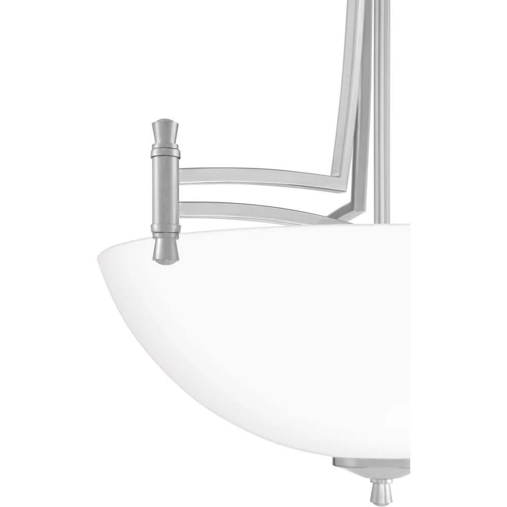 Billingsley 3-Light Brushed Nickel Pendant by Quoizel 8 Billingsley 3-Light Brushed Nickel Pendant by Quoizel - Image 6