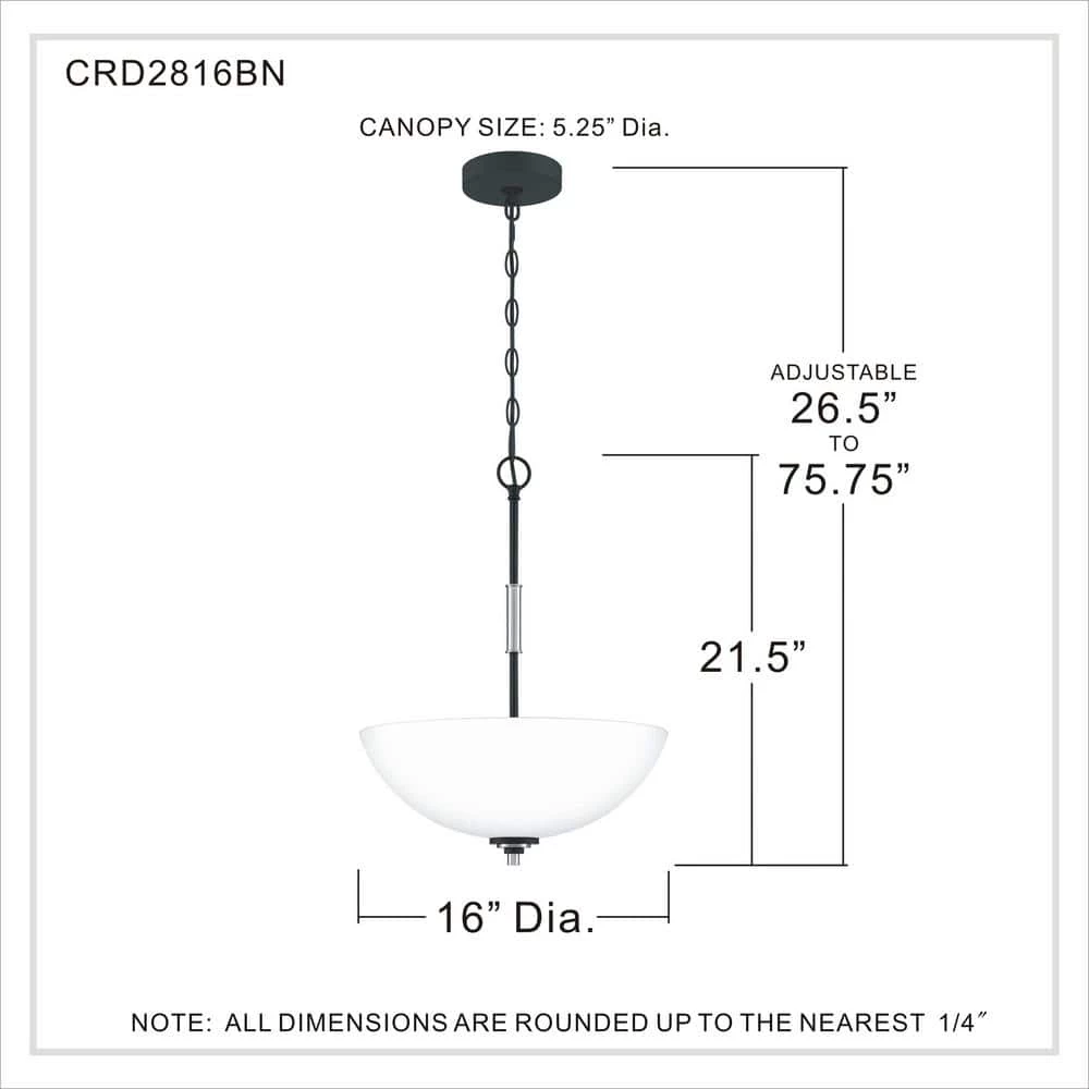 Conrad 3-Light Brushed Nickel Pendant by Quoizel 7 Conrad 3-Light Brushed Nickel Pendant by Quoizel - Image 5