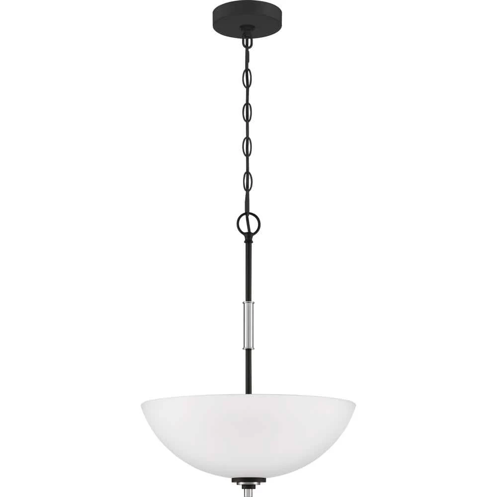 Conrad 3-Light Brushed Nickel Pendant by Quoizel 5 Conrad 3-Light Brushed Nickel Pendant by Quoizel - Image 3