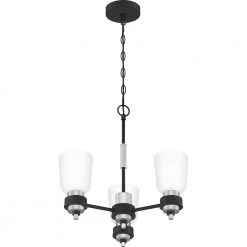Conrad 3-Light Brushed Nickel Chandelier by Quoizel -Quoizel Sales brushed nickel quoizel chandeliers crd5019bn 4f 1000