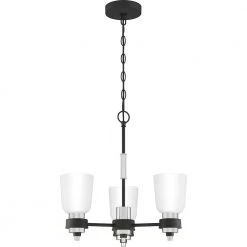 Conrad 3-Light Brushed Nickel Chandelier by Quoizel