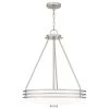 Emile 4-Light Brushed Nickel Pendant with Etched Glass by Quoizel 2 Emile 4-Light Brushed Nickel Pendant with Etched Glass by Quoizel -Quoizel Sales brushed nickel quoizel chandeliers eml2820bn 64 1000