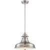 Emery 1-Light Brushed Nickel Pendant by Quoizel 1 Emery 1-Light Brushed Nickel Pendant by Quoizel -Quoizel Sales brushed nickel quoizel chandeliers er1814bn 64 1000
