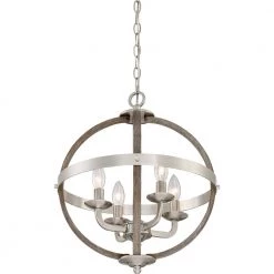 Fusion 4-Light Brushed Nickel Pendant by Quoizel 10 Fusion 4-Light Brushed Nickel Pendant by Quoizel -Quoizel Sales brushed nickel quoizel chandeliers fsn5204bn 4f 1000