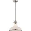Grant 1-Light Brushed Nickel Pendant by Quoizel -Quoizel Sales brushed nickel quoizel chandeliers grt2814bn 64 1000