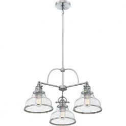 Grant 3-Light Brushed Nickel Chandelier by Quoizel -Quoizel Sales brushed nickel quoizel chandeliers grts5103bn c3 1000