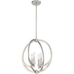 Orion 4-Light Brushed Nickel Pendant by Quoizel 10 Orion 4-Light Brushed Nickel Pendant by Quoizel -Quoizel Sales brushed nickel quoizel chandeliers on2818bn c3 1000