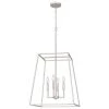 Prescott 4-Light Brushed Nickel Cage Pendant Light by Quoizel 2 Prescott 4-Light Brushed Nickel Cage Pendant Light by Quoizel -Quoizel Sales brushed nickel quoizel chandeliers prc2818bn 64 1000