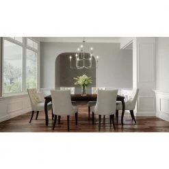 Prescott 9-Light Brushed Nickel Candlestick Chandelier by Quoizel -Quoizel Sales brushed nickel quoizel chandeliers prc5232bn 31 1000