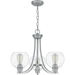Pruitt 3-Light Brushed Nickel Chandelier by Quoizel -Quoizel Sales brushed nickel quoizel chandeliers prus5022bn c3 1000