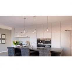 Iona 1-Light Brushed Nickel Pendant with Clear Seeded Glass by Quoizel 15 Iona 1-Light Brushed Nickel Pendant with Clear Seeded Glass by Quoizel -Quoizel Sales brushed nickel quoizel chandeliers qp5360bn 31 1000