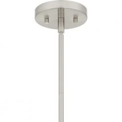 Syrah 3-Light Brushed Nickel Shaded Pendant by Quoizel 17 Syrah 3-Light Brushed Nickel Shaded Pendant by Quoizel -Quoizel Sales brushed nickel quoizel chandeliers sya2818bn fa 1000