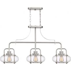 Trilogy 3-Light Brushed Nickel Chandelier by Quoizel 9 Trilogy 3-Light Brushed Nickel Chandelier by Quoizel -Quoizel Sales brushed nickel quoizel chandeliers trg338bn 4f 1000