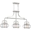 Trilogy 3-Light Brushed Nickel Chandelier by Quoizel -Quoizel Sales brushed nickel quoizel chandeliers trg338bn 64 1000