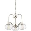 Trilogy 3-Light Brushed Nickel Chandelier by Quoizel -Quoizel Sales brushed nickel quoizel chandeliers trg5103bn 64 1000