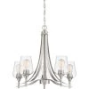 Towne 5-Light Brushed Nickel Chandelier by Quoizel 1 Towne 5-Light Brushed Nickel Chandelier by Quoizel -Quoizel Sales brushed nickel quoizel chandeliers twe5005bn 64 1000