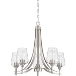 Towne 5-Light Brushed Nickel Chandelier by Quoizel 9 Towne 5-Light Brushed Nickel Chandelier by Quoizel -Quoizel Sales brushed nickel quoizel chandeliers twe5005bn c3 1000