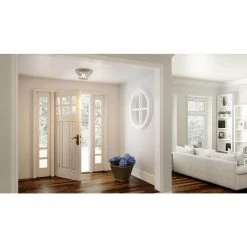 Acacia 2-Light Brushed Nickel Flush Mount with Clear Water Glass by Quoizel -Quoizel Sales brushed nickel quoizel flush mount lights aca1614bn 31 1000