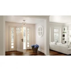 Acacia 11.75 in. 2-Light Brushed Nickel Semi-Flush Mount with Clear Water Glass by Quoizel 17 Acacia 11.75 in. 2-Light Brushed Nickel Semi-Flush Mount with Clear Water Glass by Quoizel -Quoizel Sales brushed nickel quoizel flush mount lights aca1711bn 31 1000