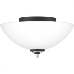 Conrad 13 in. 2-Light Brushed Nickel Flush Mount by Quoizel