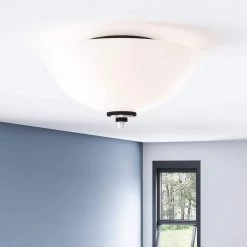 Conrad 13 in. 2-Light Brushed Nickel Flush Mount by Quoizel -Quoizel Sales brushed nickel quoizel flush mount lights crd1613bn fa 1000