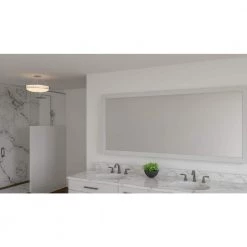 Emile 20.25 in. 4-Light Brushed Nickel Semi-Flush Mount with Etched Glass by Quoizel 17 Emile 20.25 in. 4-Light Brushed Nickel Semi-Flush Mount with Etched Glass by Quoizel -Quoizel Sales brushed nickel quoizel flush mount lights eml1720bn 31 1000