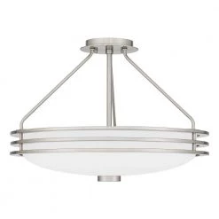 Emile 20.25 in. 4-Light Brushed Nickel Semi-Flush Mount with Etched Glass by Quoizel 12 Emile 20.25 in. 4-Light Brushed Nickel Semi-Flush Mount with Etched Glass by Quoizel -Quoizel Sales brushed nickel quoizel flush mount lights eml1720bn c3 1000