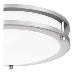 Euclid 11.75 in. Brushed Nickel LED Semi-Flush Mount by Quoizel 15 Euclid 11.75 in. Brushed Nickel LED Semi-Flush Mount by Quoizel -Quoizel Sales brushed nickel quoizel flush mount lights euc1612bn 44 1000