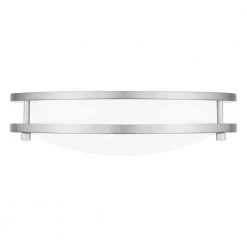 Euclid 11.75 in. Brushed Nickel LED Semi-Flush Mount by Quoizel 13 Euclid 11.75 in. Brushed Nickel LED Semi-Flush Mount by Quoizel -Quoizel Sales brushed nickel quoizel flush mount lights euc1612bn 4f 1000