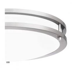 Euclid 16 in. Brushed Nickel LED Semi-Flush Mount by Quoizel 15 Euclid 16 in. Brushed Nickel LED Semi-Flush Mount by Quoizel -Quoizel Sales brushed nickel quoizel flush mount lights euc1616bn 44 1000