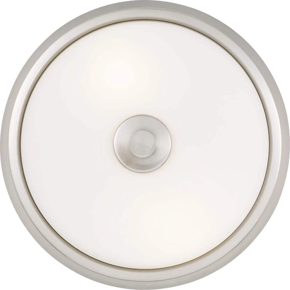 Grant 10.5 in. 1-Light Brushed Nickel Semi-Flush Mount by Quoizel 6 Grant 10.5 in. 1-Light Brushed Nickel Semi-Flush Mount by Quoizel - Image 4