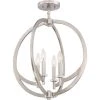Orion 18 in. 4-Light Brushed Nickel Semi-Flush Mount by Quoizel -Quoizel Sales brushed nickel quoizel flush mount lights on1718bn 64 1000