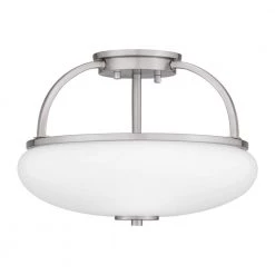 Easton 3-Light Brushed Nickel Semi-Flush Mount with Opal Glass by Quoizel 12 Easton 3-Light Brushed Nickel Semi-Flush Mount with Opal Glass by Quoizel -Quoizel Sales brushed nickel quoizel flush mount lights qsf5364bn c3 1000