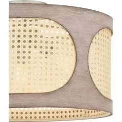 Syrah 18 in. 3-Light Brushed Nickel Semi-Flush Mount by Quoizel -Quoizel Sales brushed nickel quoizel flush mount lights sya1718bn 44 1000