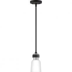 Conrad 1-Light Brushed Nickel Mini Pendant by Quoizel