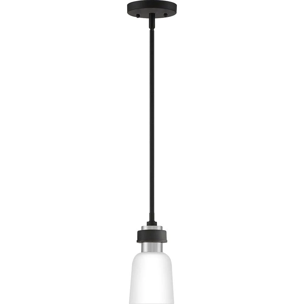 Conrad 1-Light Brushed Nickel Mini Pendant by Quoizel 3 Conrad 1-Light Brushed Nickel Mini Pendant by Quoizel